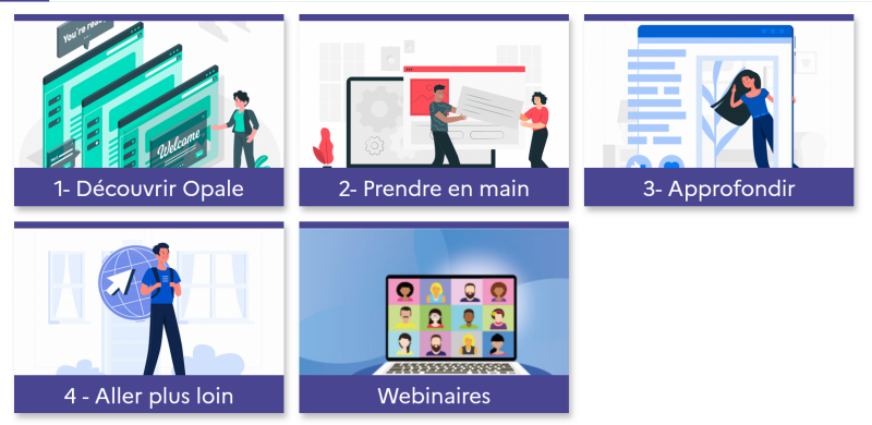 Modules Opale et webinaires